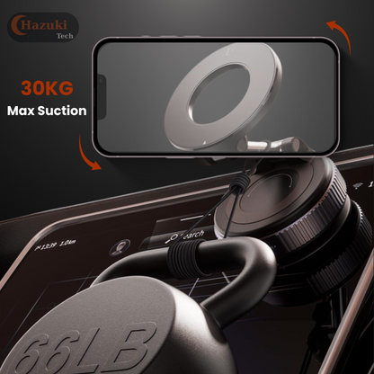 Magnetic Car Phone Mount – Foldable Suction Holder